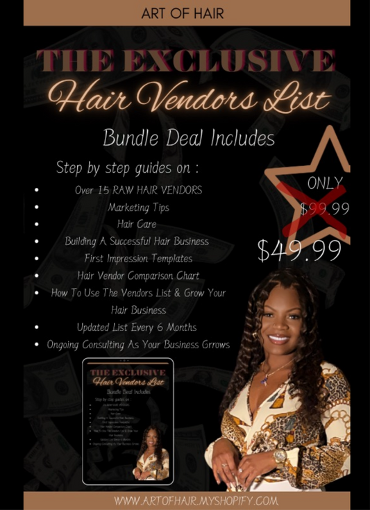 The EXCLUSIVE Vendors List